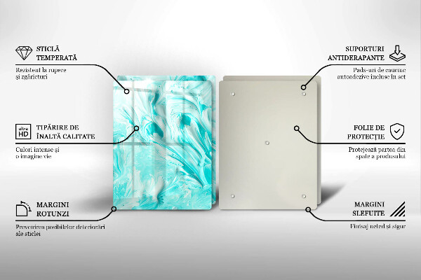 Glass chopping board Paints abstraction
