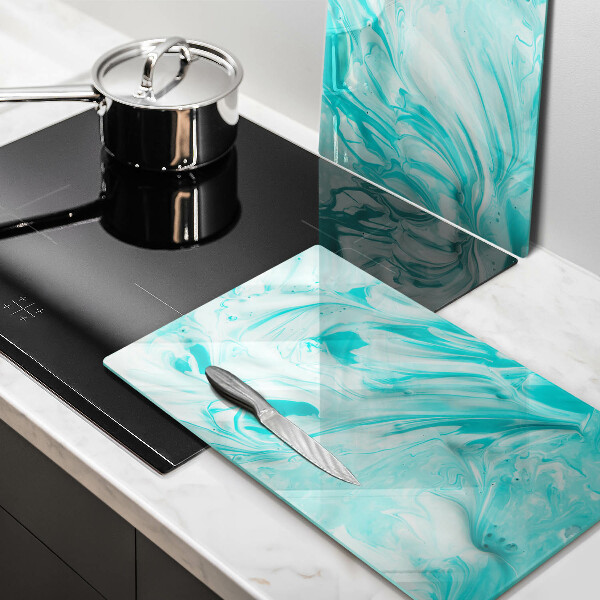 Glass chopping board Paints abstraction