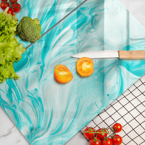 Glass chopping board Paints abstraction