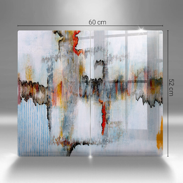 Glass chopping board Paints abstraction
