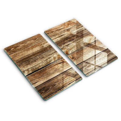 Glass chopping board Wood texture boards