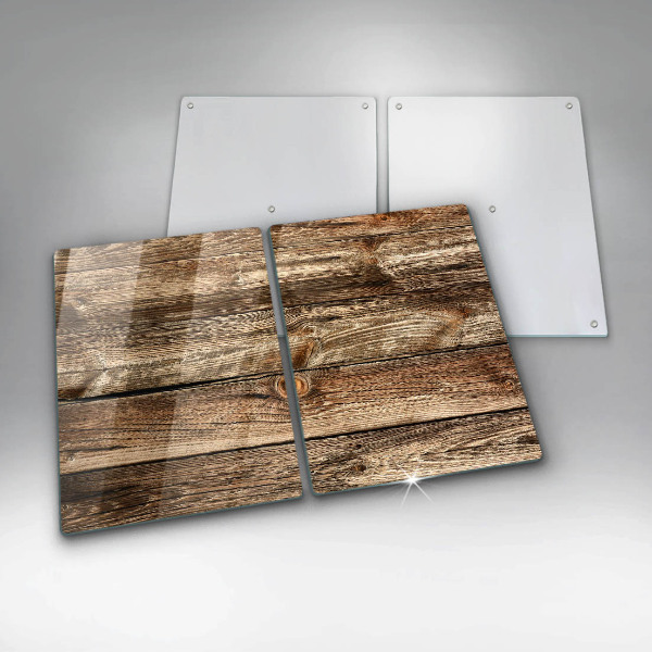 Glass chopping board Wood texture boards
