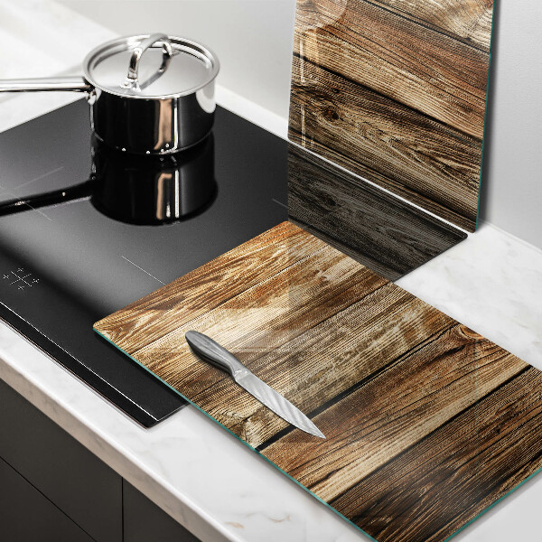 Glass chopping board Wood texture boards