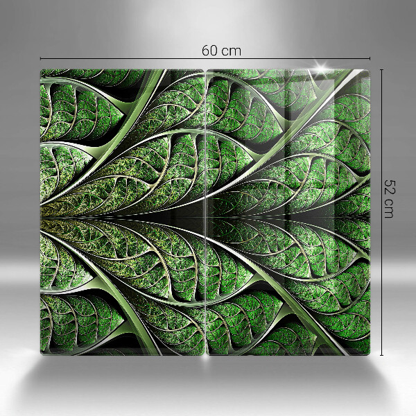 Glass chopping board Vein leaf structure