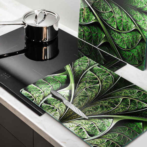 Glass chopping board Vein leaf structure