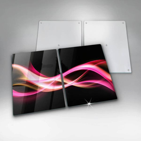 Glass chopping board Neon Smoke abstraction