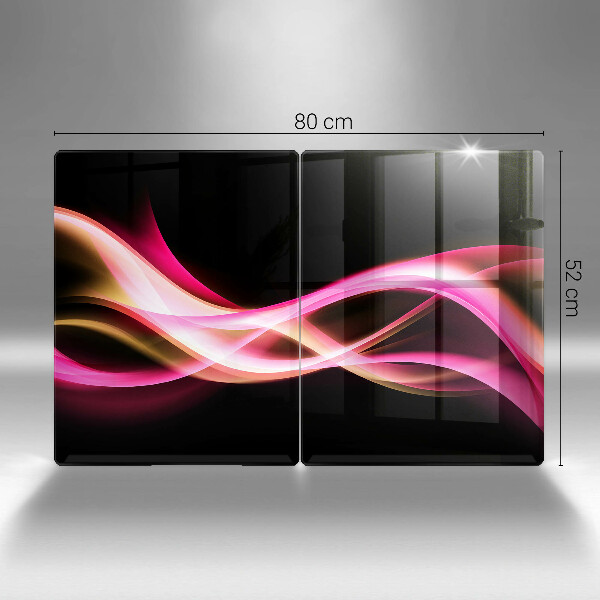 Glass chopping board Neon Smoke abstraction