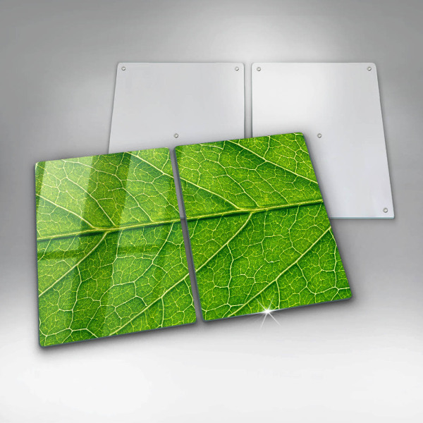 Glass chopping board Leaf lines nature