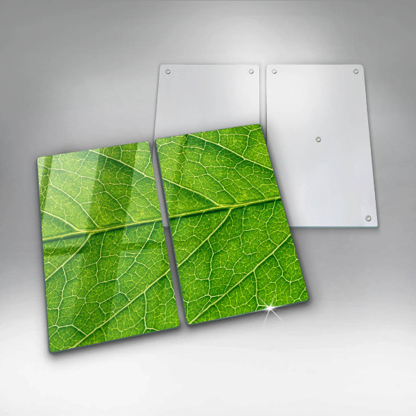 Glass chopping board Leaf lines nature