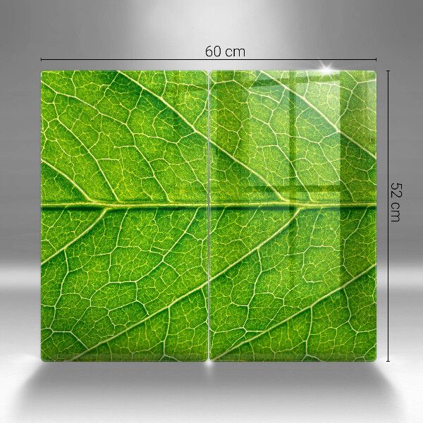 Glass chopping board Leaf lines nature