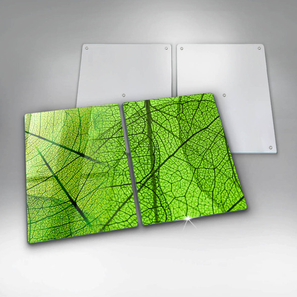 Glass chopping board Natura leaves