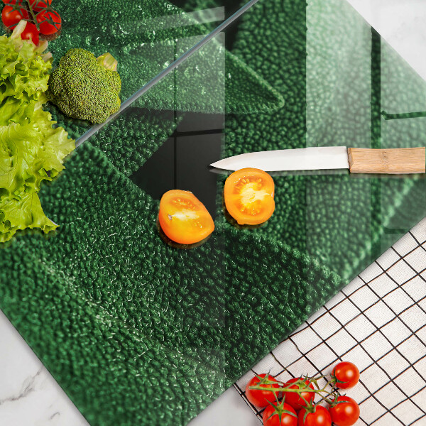 Glass chopping board Plant leaves