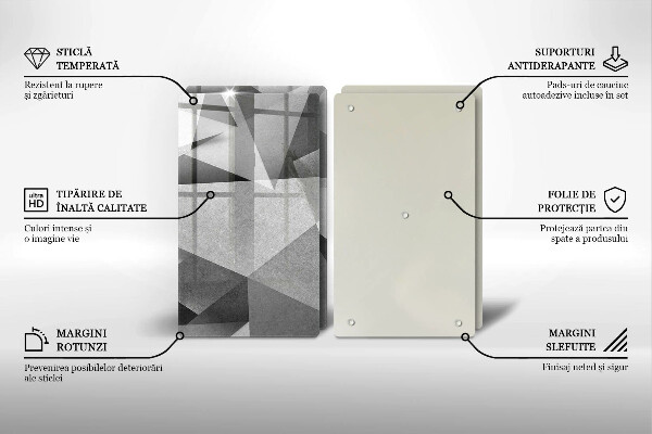 Glass chopping board Concrete sharp abstraction