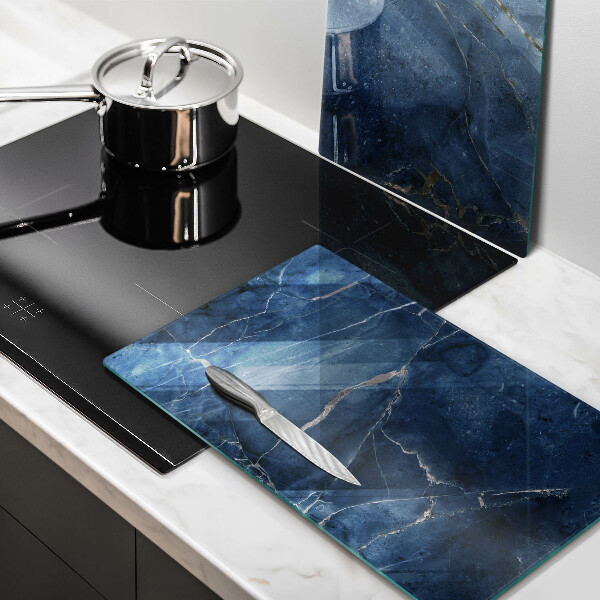 Glass chopping board Stone texture marble