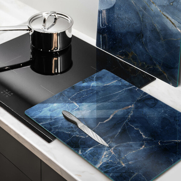 Glass chopping board Stone texture marble