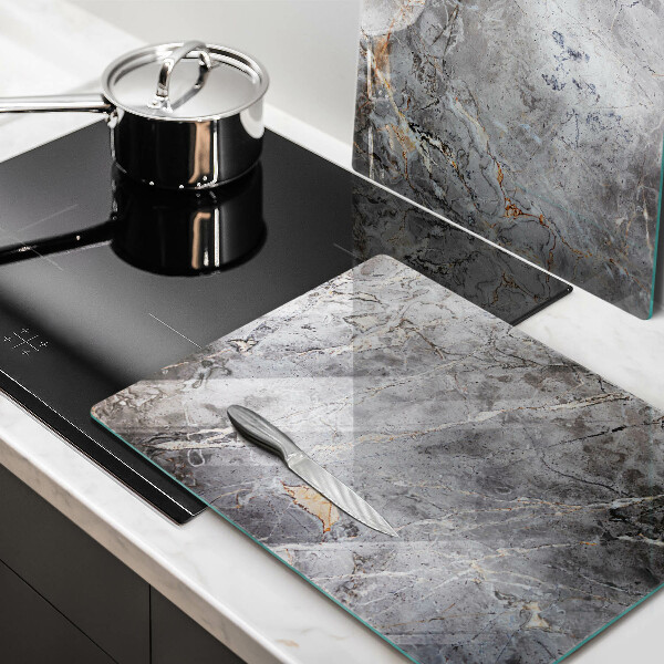 Glass chopping board Stone texture