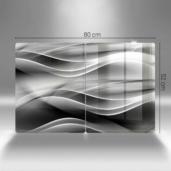 Glass chopping board Abstraction mild lines