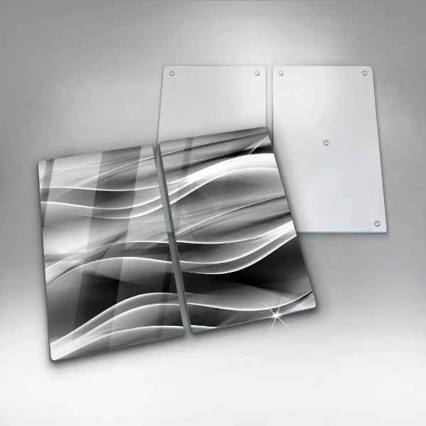 Glass chopping board Abstraction mild lines