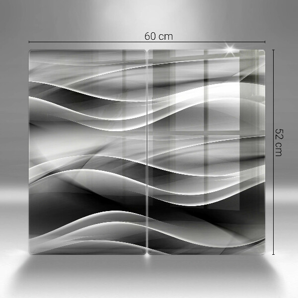 Glass chopping board Abstraction mild lines