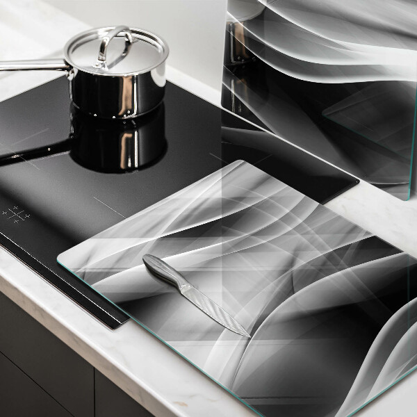 Glass chopping board Abstraction mild lines