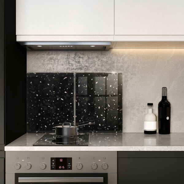 Glass chopping board Dark stone