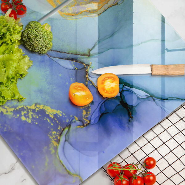 Chopping board Cracked stone gold