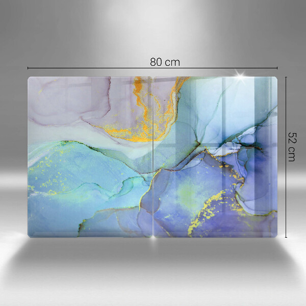 Chopping board Cracked stone gold