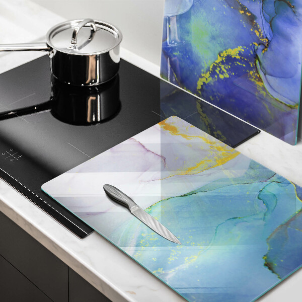 Chopping board Cracked stone gold