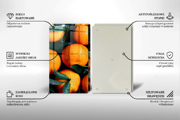 Chopping board Fruit oranges