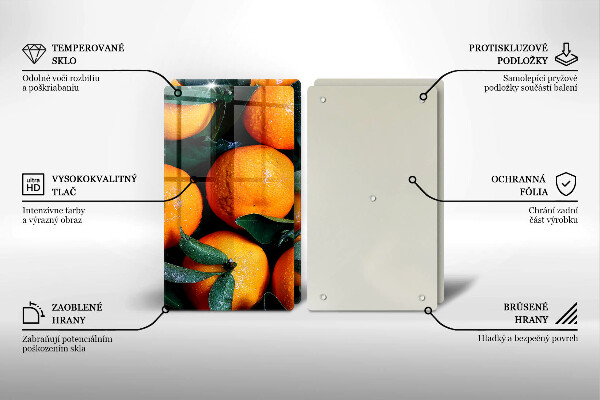 Chopping board Fruit oranges