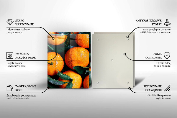 Chopping board Fruit oranges