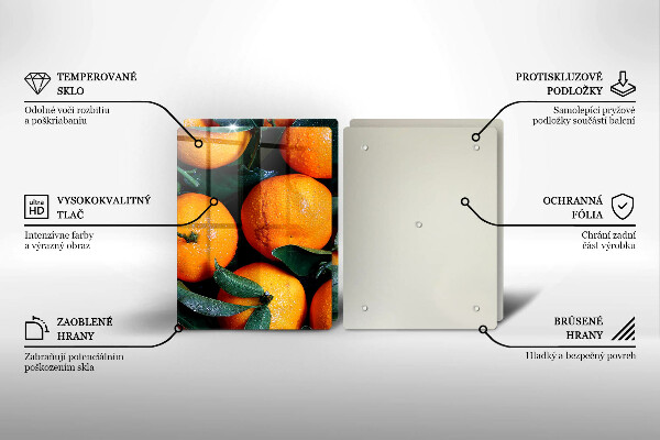 Chopping board Fruit oranges