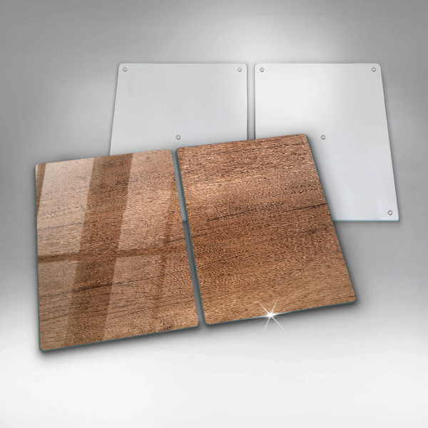 Glass chopping board Wood texture