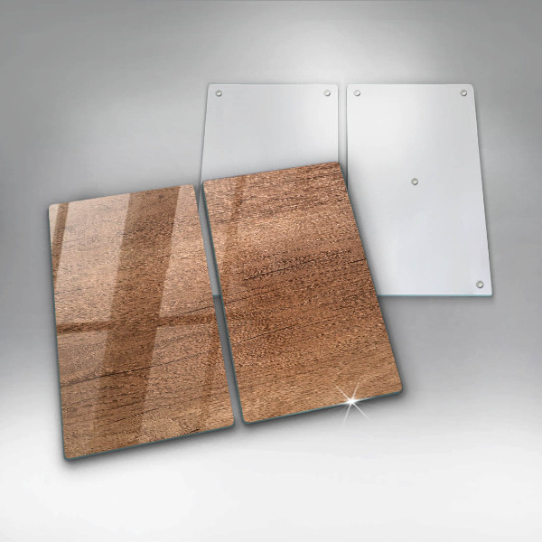 Glass chopping board Wood texture