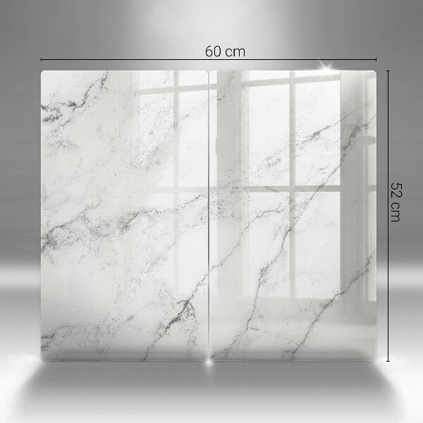 Glass chopping board Elegant marble texture