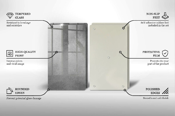 Glass chopping board Concrete texture background