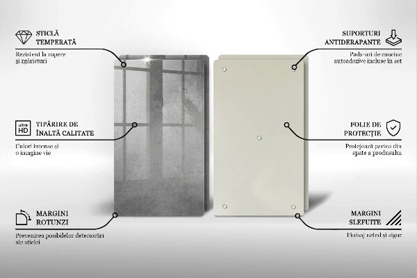 Glass chopping board Concrete texture background