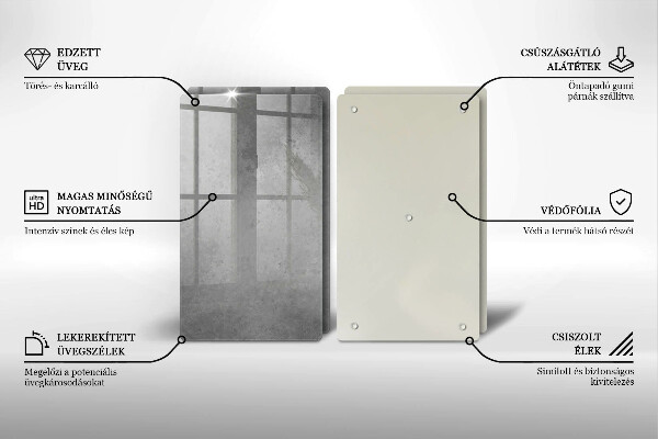 Glass chopping board Concrete texture background