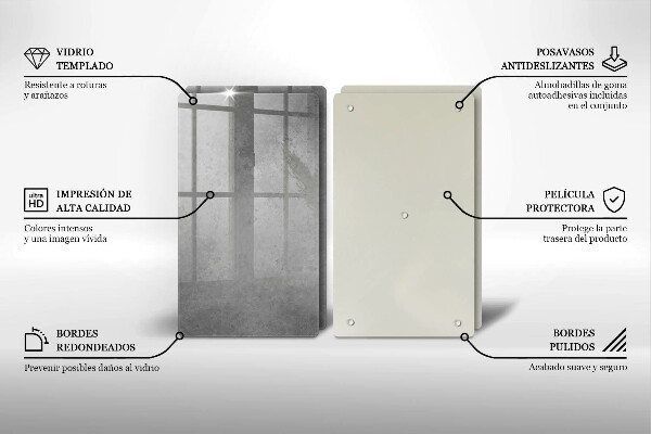 Glass chopping board Concrete texture background