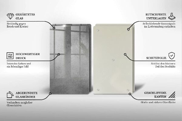 Glass chopping board Concrete texture background