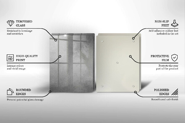 Glass chopping board Concrete texture background