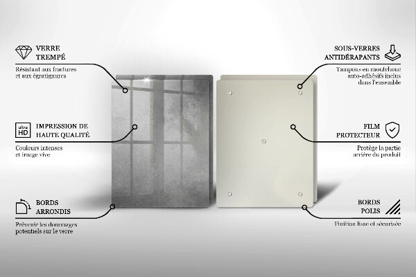 Glass chopping board Concrete texture background