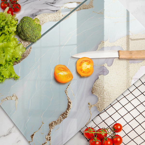 Glass chopping board Pastel marble