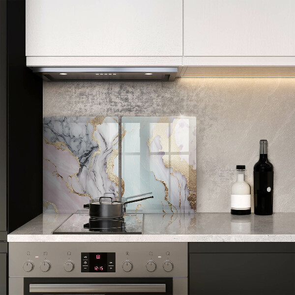 Glass chopping board Pastel marble