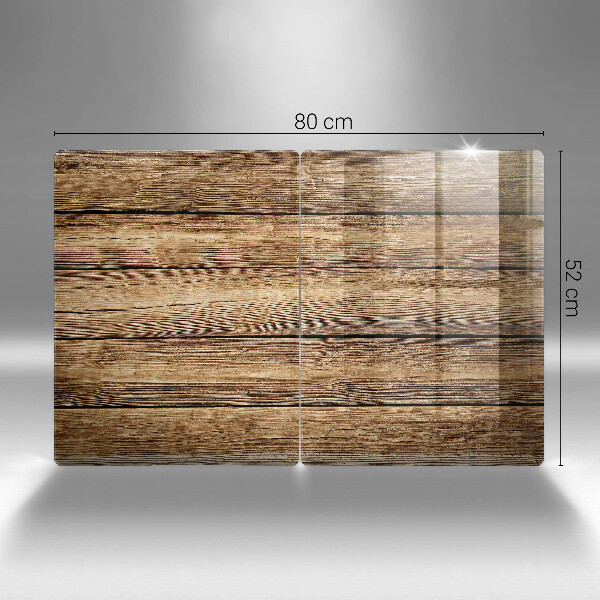 Glass chopping board Wood texture boards