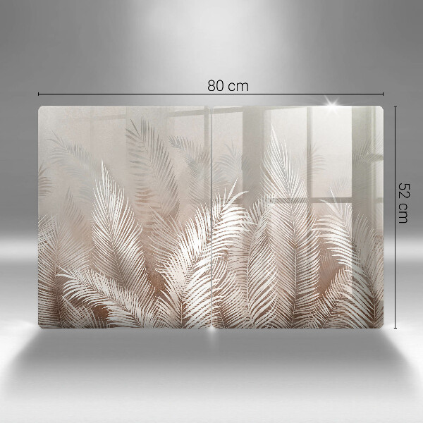 Glass chopping board Boho leaf vegetation