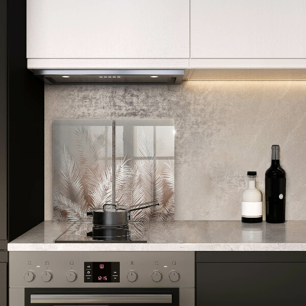 Glass chopping board Boho leaf vegetation