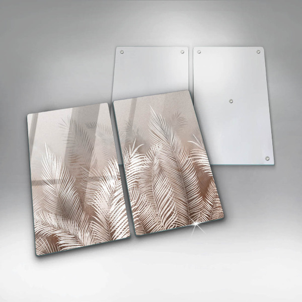 Glass chopping board Boho leaf vegetation