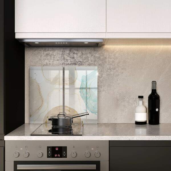 Glass chopping board Bright boho shapes