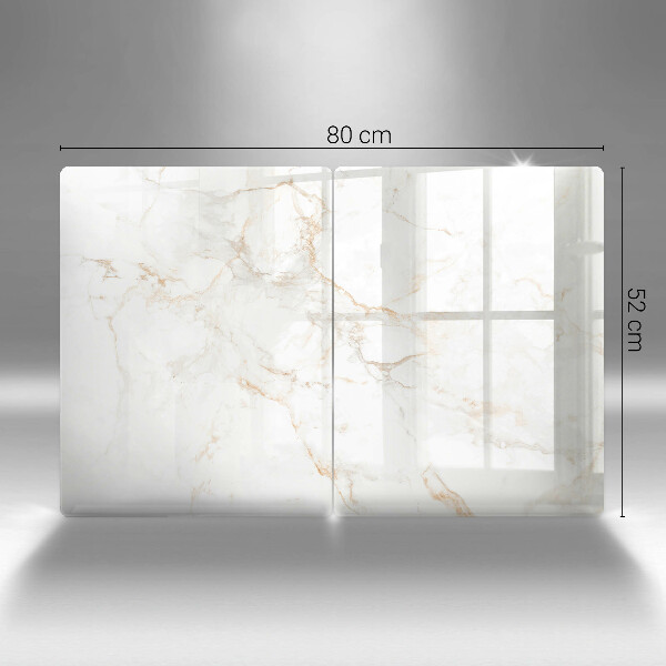 Glass chopping board Elegant stone marble